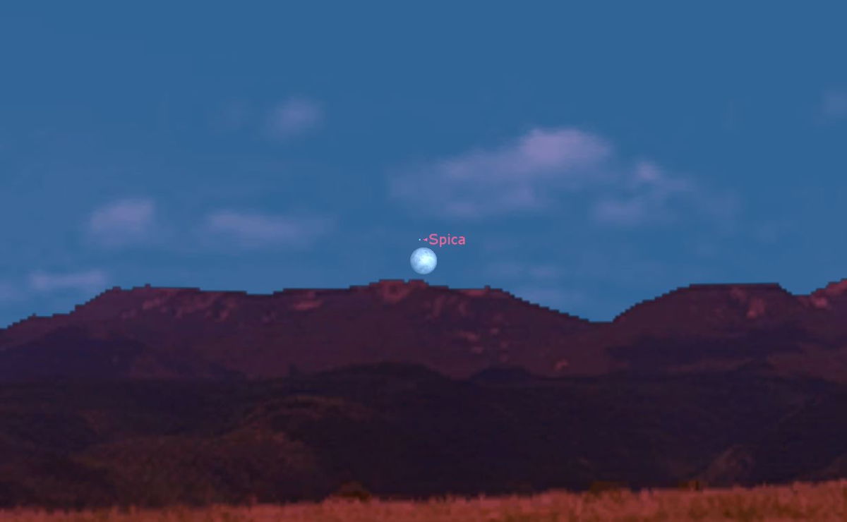 See the Moon Meet Saturn and Bright Star This Week